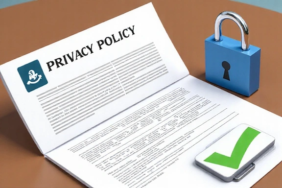 Privacy policy document